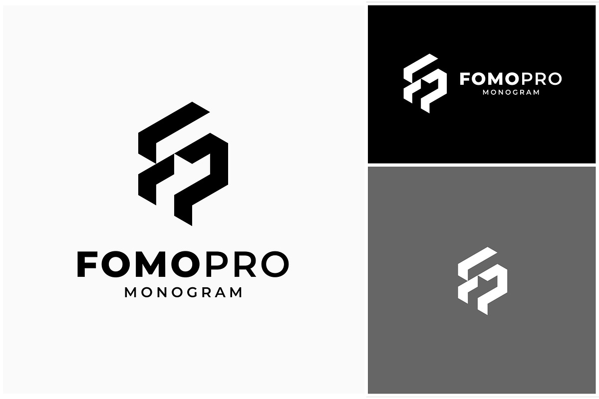 Letter FP Monogram Logo, a Branding & Logo Template by sore.studios
