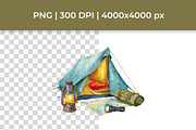 Camping Animals Clipart Bundle 27PNG, an Animal Illustration by InkyQueenArt (Thumbnail 7 of 8)