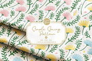 Simple Spring Pattern 01 - Floral, a Pattern Graphic by Euonia Meraki (Thumbnail 1 of 10)