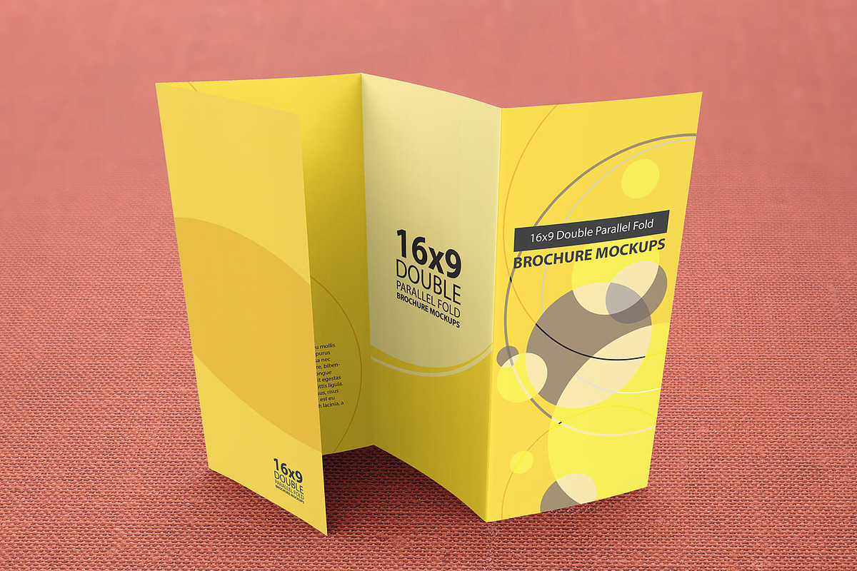 169 Double Parallel Brochure Mockup, a Mockup by Vectogravic Design