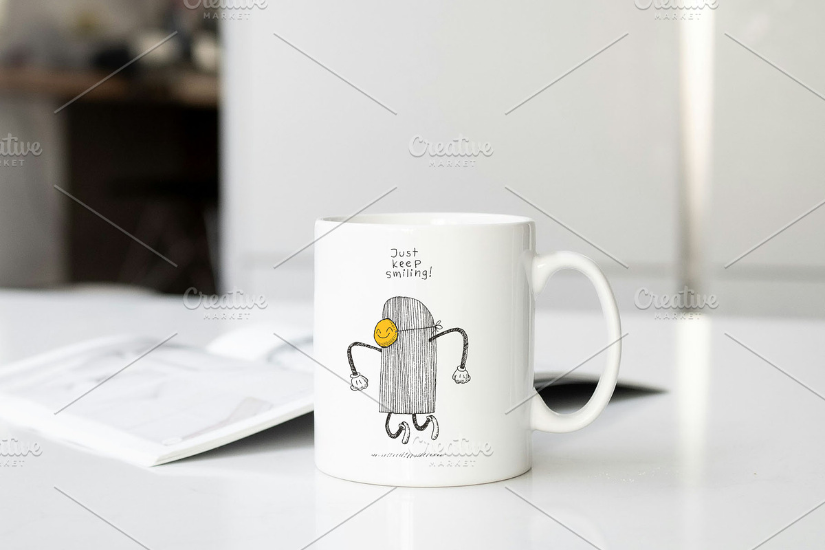Just Keep Smiling. Hand drawn, an Object Illustration by DeShoff Art (Photo 3 of 3)