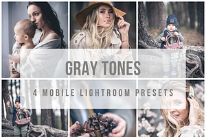 Mobile Lightroom Presets Gray tones