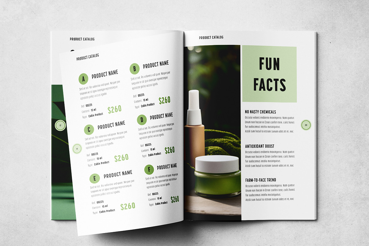 Natural Cosmetics Product Catalog, a Brochure Template by Grkic Creative (Photo 11 of 13)