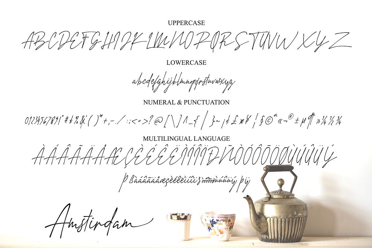 Amstirdam - Handwritten Fonts, a Script Font by SemutHitam Creative (Photo 7 of 11)