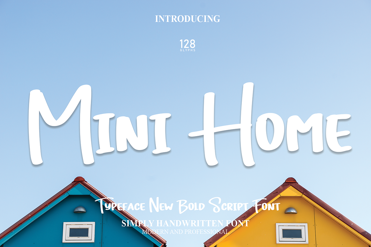 Mini Home | Script Font, a Script Font by Scratchones (Photo 1 of 7)