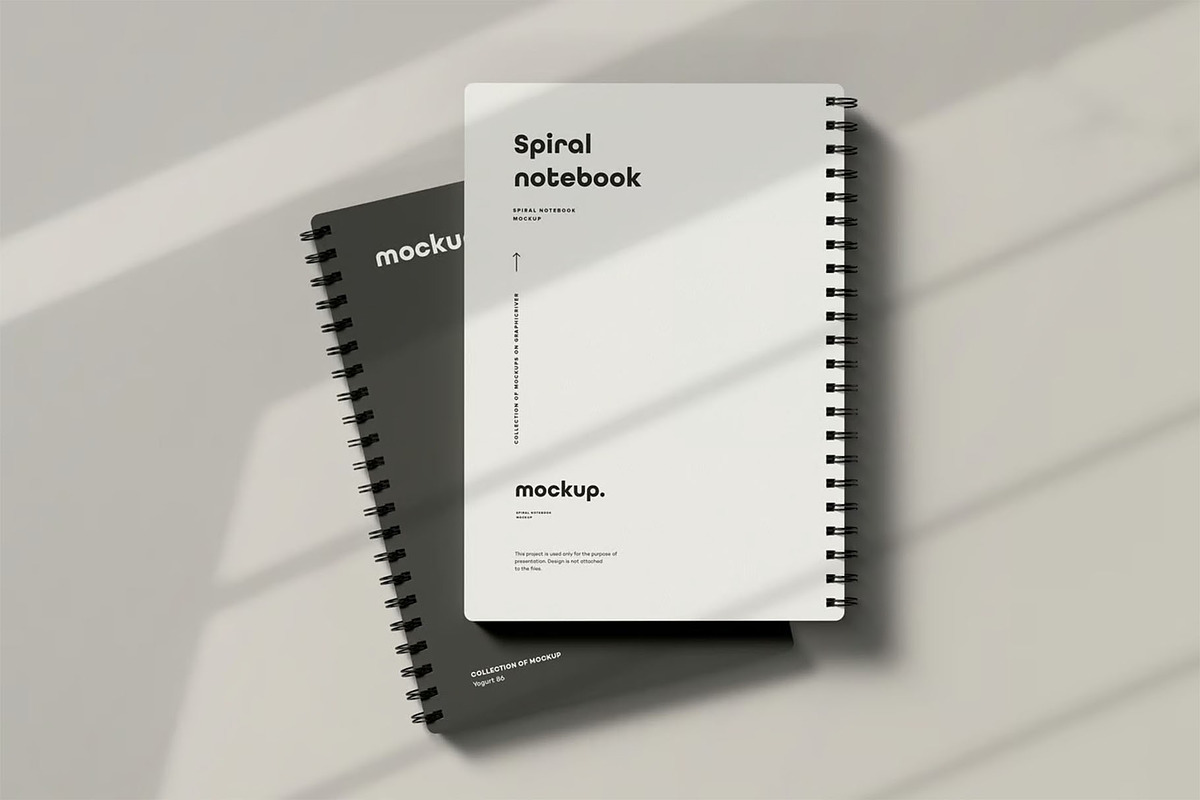 Spiral Notebook Mock-up, a Product Mockup by zippypixelstudio (Photo 12 of 15)