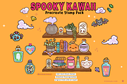 Procreate Spooky Kawaii Stamp Pack, a Brush Add-On by Artbykimmyw (Thumbnail 3 of 3)