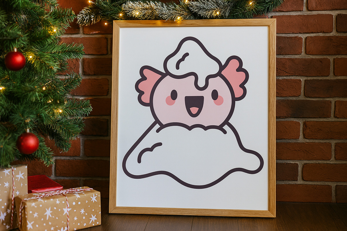 Axolotl Xmas Illustration Pack, a Seasonal Illustration by Palau (Photo 4 of 10)