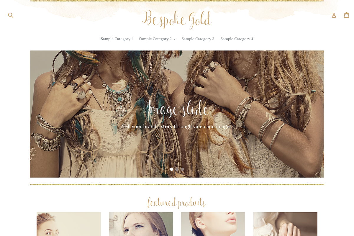 Bespoke Gold Feminine Shopify Theme, a Shopify Template by Lavender Skye Studio (Photo 2 of 4)