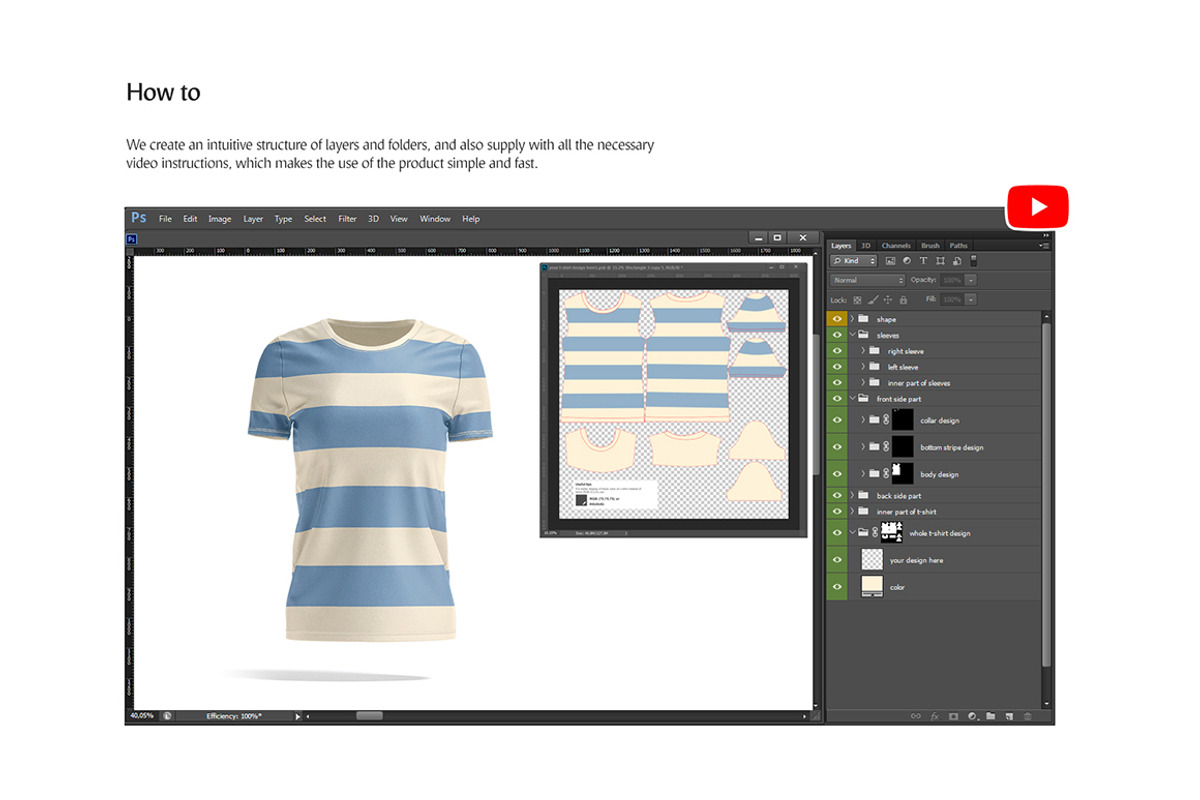 Women's T-shirt Animated Mockup, a Shirt Mockup by rebrandy (Photo 8 of 11)