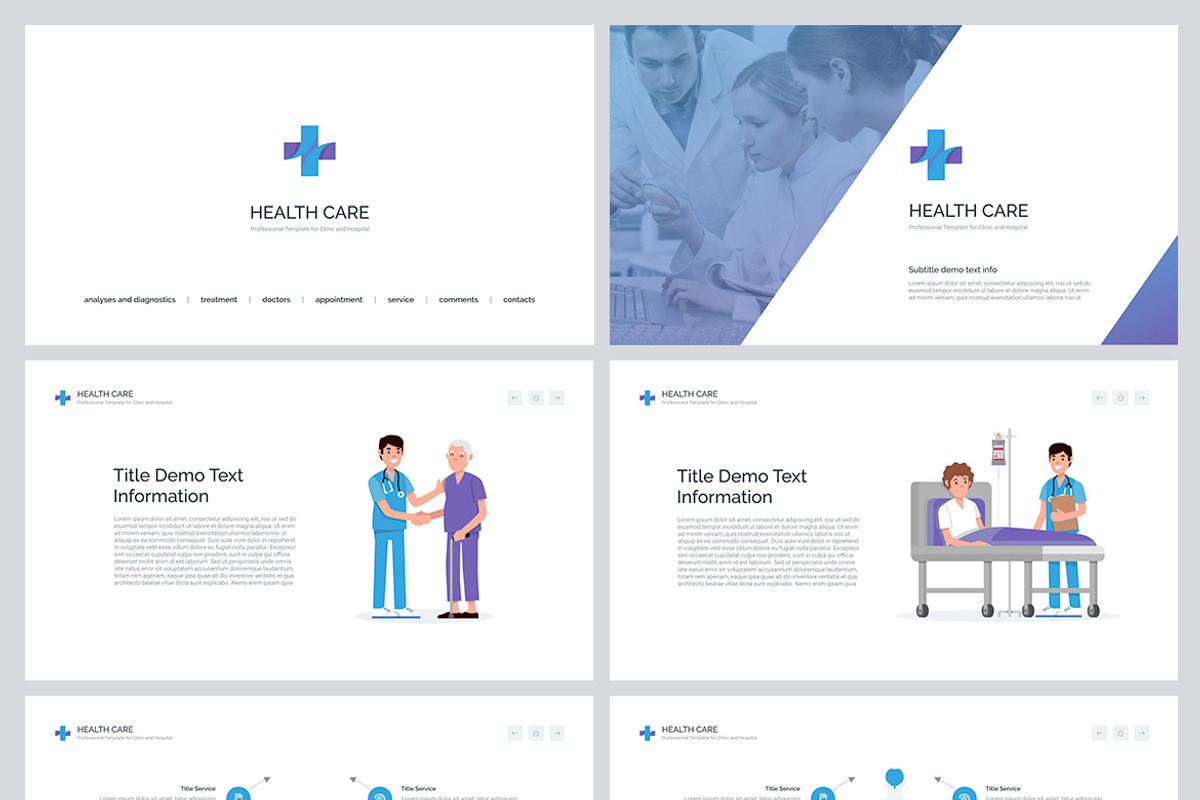 Health Care PowerPoint, a Presentation Template by HiSlide.io