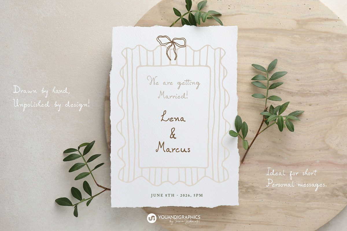 Forgotten Letter | Handdrawn Font, a Handwritten Font by Youandigraphics (Photo 10 of 11)