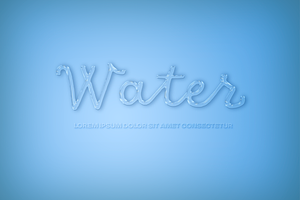 Water Texture Text Effect Mockup, a Layer Style Add-On by Xtrahive