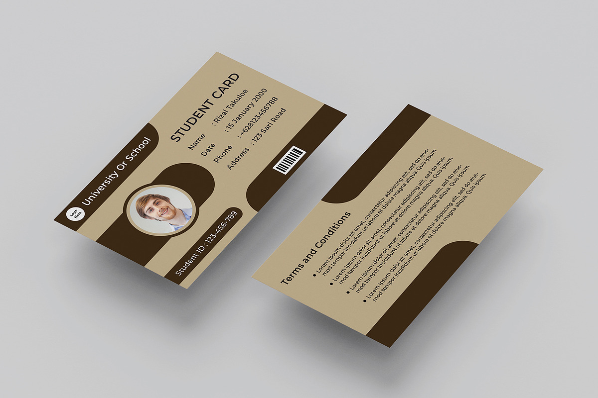 Student Card Template Vol 02, a Card Template by takuloerizal (Photo 2 of 3)
