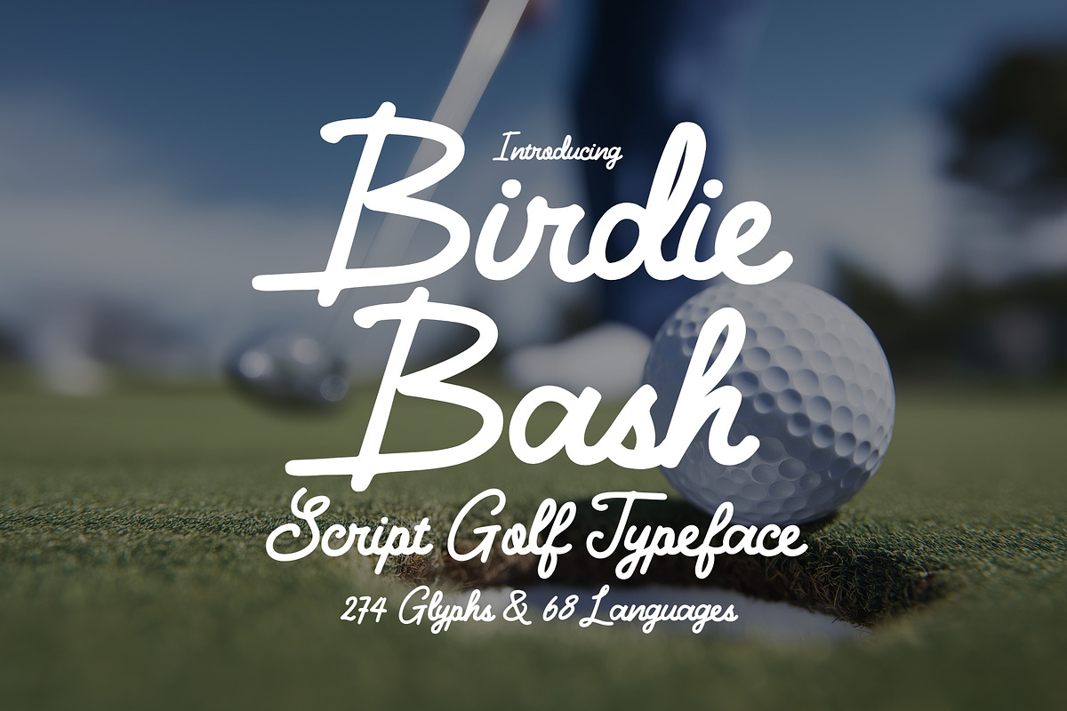 Birdie Bash - Script Golf Typeface, a Script Font by HipFonts (Photo 1 of 9)