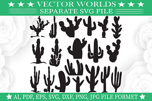 Cactus Svg, Tree, Cacti Svg