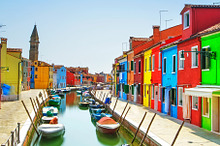 Burano island canal venice italy containing venice, burano, and italy by  in Photos