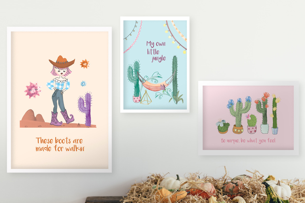 Bohemian Summer Watercolor Set, a Decorative Illustration by SimpleThings (Photo 7 of 9)