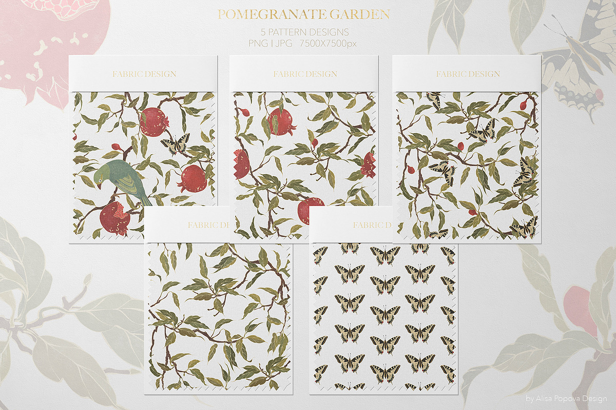 Vintage Garden - Pattern Collection, a Pattern Graphic by Alisa Fimen Design (Photo 10 of 10)