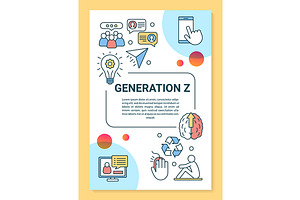 Generation Z Poster Template Layout