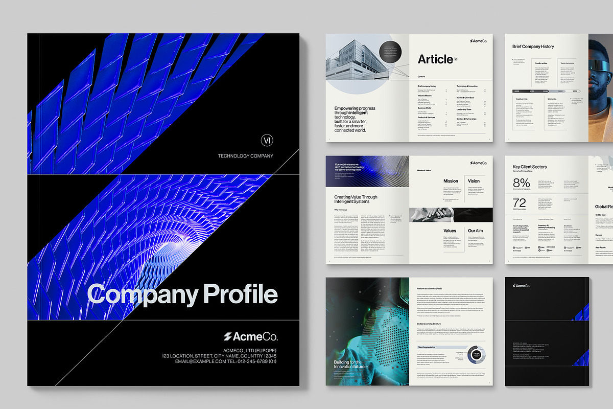 Company Profile Template, a Brochure Template by BrandPacks (Photo 6 of 6)