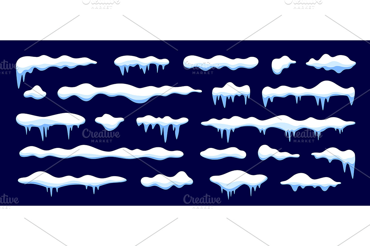 Cartoon Christmas winter snow caps,, an Illustration by Buch&Bee (Photo 1 of 3)