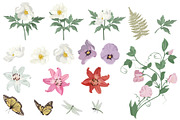 A collection of floral patterns, a Pattern Graphic by artdemidova (Thumbnail 5 of 9)