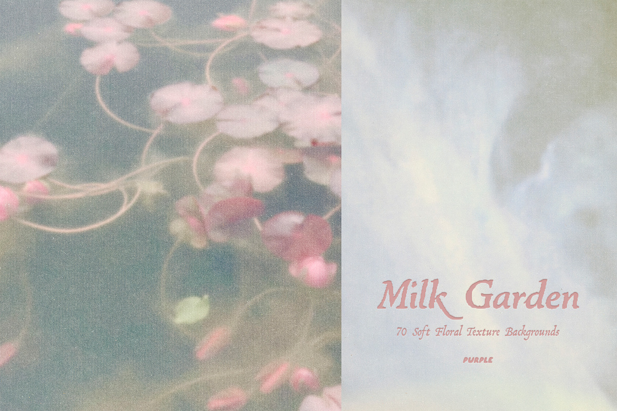 Milk Garden: Texture Backgrounds, a Background Graphic by Purple (Photo 3 of 11)