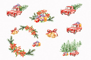 Cozy Christmas Watercolor Clipart, a Seasonal Illustration by STASIstudio (Thumbnail 2 of 3)