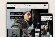 Wix Website Template ECommerce Shop, a Wix Template by Peaches Design (Thumbnail 1 of 7)