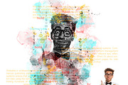 Creative Typography Text Portrait FX, an Action Add-On by Studio Retouch (Thumbnail 2 of 11)