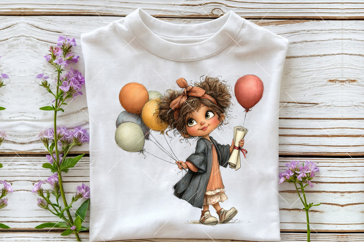 Whimsical Graduation Children Clipar, an Illustration by OK Design (Photo 6 of 6)