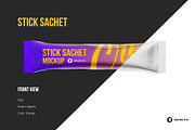 Stick Sachet Mockup. Coffee 3in1, a Packaging Mockup by easymock (Thumbnail 3 of 8)