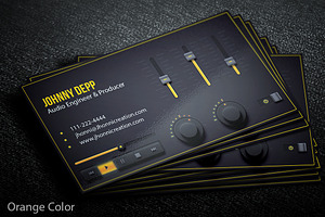 Music Producer And DJ Business Card