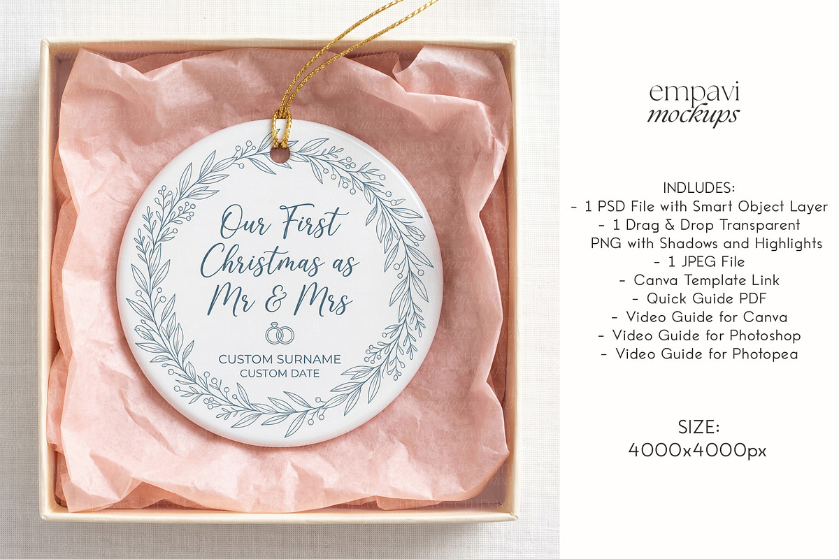 Ornament Mockup, an Advertising Mockup by EmpaviMockups (Photo 4 of 6)
