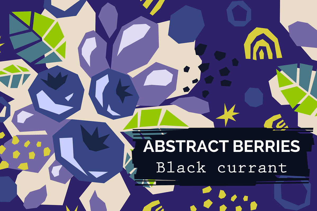 Black currant - Abstract patterns, a Pattern Graphic by DruZhi Art (Photo 1 of 7)