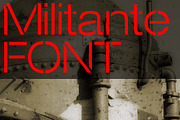 Militante Stencil Font, a Font by Minhocossauro Emporium (Thumbnail 4 of 5)