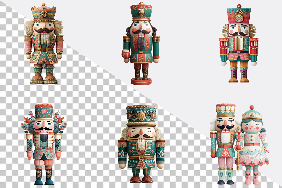 Whimsical Christmas Nutcracker Clipa, an Illustration by SVGArt (Photo 2 of 8)