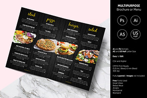 Multipurpose Brochure Or Menu