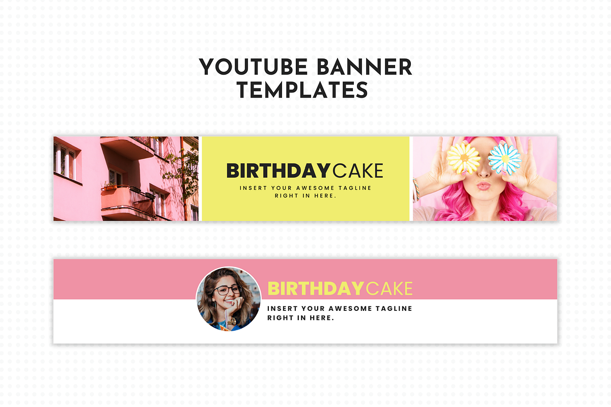 Cute YouTube Branding Kit for Canva, a Social Media Template by ltsdesigns (Photo 3 of 5)