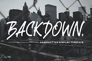 Backdown - Handwritten Display, a Script Font by Littlehand (Thumbnail 1 of 9)