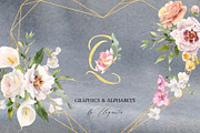Exquisite Flora. Watercolor set., a Texture Illustration by Elegantia (Thumbnail 1 of 13)