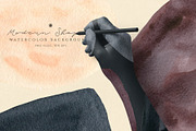 Watercolor Backgrounds Modern Shapes, an Object Graphic by Webvilla Studio (Thumbnail 2 of 5)