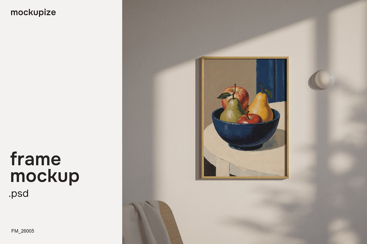 DIN A Living Room Frame Mockup, a Household Mockup by mockupize (Photo 1 of 7)