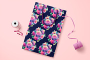 Watercolor Pompon Dahlia flower, a Card Template by Boo Guevara Shop (Thumbnail 7 of 15)