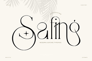 Safing ligature serif typeface