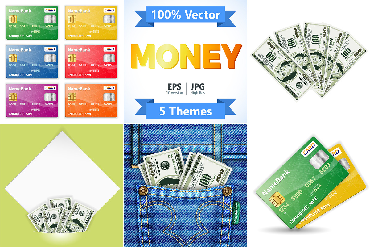 Money, Paper currency, Credit Cards, a Finance Illustration by TAlex (Photo 1 of 6)
