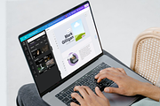 Canva Website For Content Creators, a Landing Page Template by Templics by Zoya (Thumbnail 3 of 6)