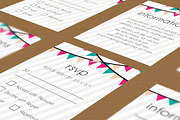 Party Flags Wedding Suite, an Invitation Template by Elegrad Design Agency (Thumbnail 3 of 11)