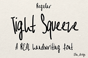 Tight Squeeze Real Handwriting Font, a Handwritten Font by Flm__design (Thumbnail 1 of 4)